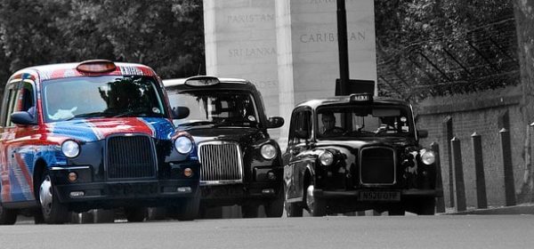 Three London taxis and the perfect transport method to meet an Asian masseuse for a professional massage