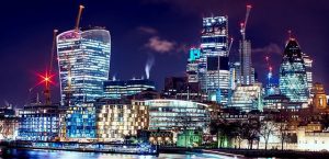 A night shot of London where you can book a full body massage with one of our Asian masseuses