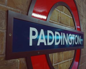 Train station sign in Paddington where an Asian masseuse can meet you for a full body massage