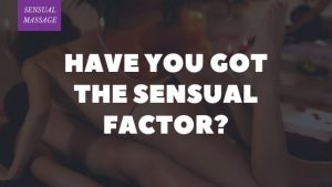 An Asian masseuse giving a man an incall sensual massage lay down