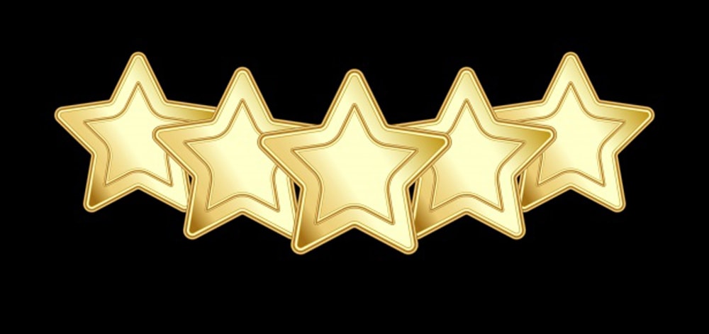 Five golden stars